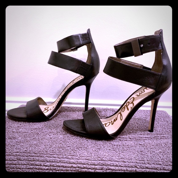 EUC Sam Edelman Addie Heels in Black - Picture 1 of 8